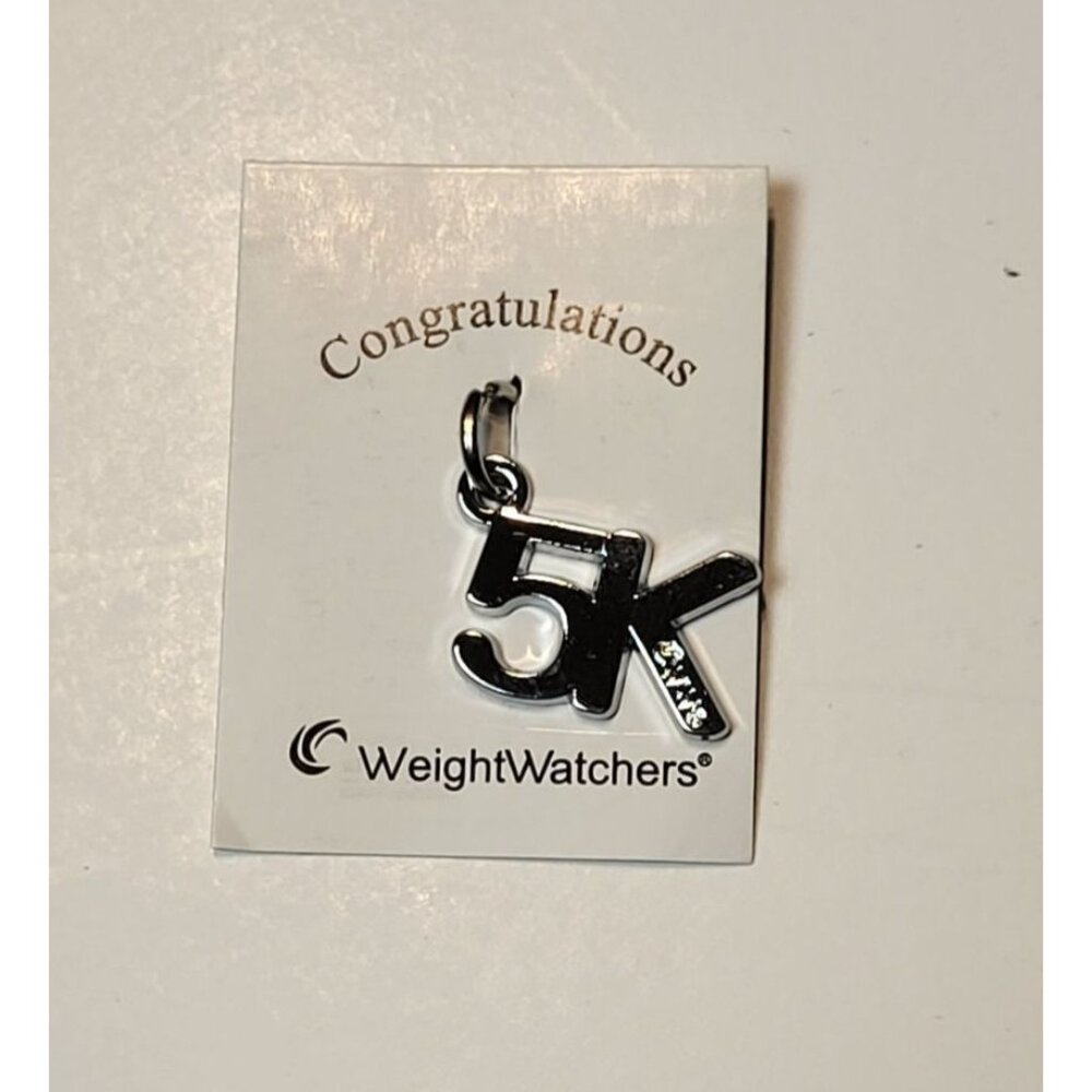 Weight Watchers Silver 5K Charm NEW